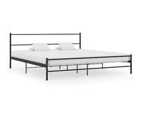KTHLBRH Bed Frame - Letto per ragazzi con struttura in metallo, 180 x 200 cm, colore: Nero