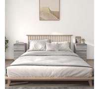 KTHLBRH Comodini 2 pz Grigio Sonoma 40x35x70 cm, Tavolino, Comodini, design elegante e funzionale per arredare la tua camera da letto con stile