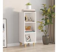 KTHLBRH Credenza bianca, 34,5 x 32,5 x 90 cm, in materiale di legno, per camera da letto, sala da pranzo, soggiorno o corridoi