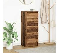 KTHLBRH Credenza con cassetti Vecchia credenza in legno stabile e versatile design organizzativo. 37,5x35x99 cm