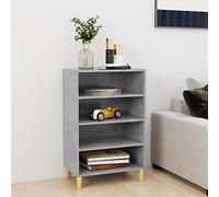 KTHLBRH Credenza grigio cemento, 57 x 35 x 90 cm, materiale in legno, per camera da letto, sidebordo, dresser, adatta per cucina, camera da letto, sala da pranzo, soggiorno o corridoi