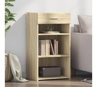 KTHLBRH Credenza in legno di ingegneria quercia Sonoma Credenza classica con cassetto, mobile di stoccaggio per la casa moderna e minimalistica 50 x 42,5 x 93 cm