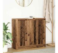 KTHLBRH Credenza in legno vecchia credenza di stoccaggio con porta, mobile ausiliario multiuso per l'organizzazione della casa, 85 x 34 x 76 cm, legno di ingegneria
