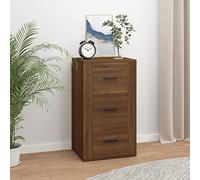 KTHLBRH Credenza marrone, effetto quercia, 40 x 33 x 70 cm, in materiale di legno, per camera da letto, sala da pranzo, soggiorno o corridoi