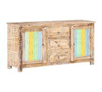 KTHLBRH Credenza multiuso, credenza per camera da letto, credenze, adatta per soggiorno, camera da letto, 151 x 40 x 75 cm, legno di acacia grezzo