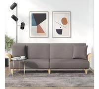 KTHLBRH Divano letto con braccioli in tessuto tortora, divano da soggiorno, mobili per quello, divani e divani, complemento perfetto per il vostro soggiorno o camera degli ospiti