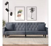 KTHLBRH Divano letto con braccioli in velluto grigio scuro, divano da soggiorno, mobili per la seduta, divani e divani, complemento perfetto per il vostro soggiorno o camera degli ospiti