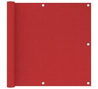KTHLBRH frangivista per balcone, in HDPE, rosso, 90 x 300 cm, per la privacy e la decorazione elegante per il vostro balcone