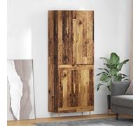 KTHLBRH Highboard da parete, in legno anticato, 69,5 x 34 x 180 cm