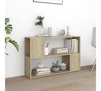 KTHLBRH Libreria moderna con 2 ripiani aperti, design elegante e robusto per organizzare riviste, libri, DVD e dispositivi multimediali a casa