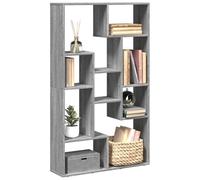 KTHLBRH Libreria moderna con design geometrico: scaffalatura in robusto legno resistente all'umidità e flessibile da posizionare come divisorio per soggiorno, ufficio