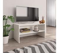 KTHLBRH Mobile per Televisore Mobile porta tv Tavolino Laterale Mobile TV Bianco 80x40x40 cm in Truciolato per Soggiorno Camera da Letto Ufficio