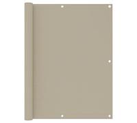KTHLBRH Paravento per balcone, beige, 120 x 500 cm, in tessuto Oxford, per la privacy e la decorazione elegante per il vostro balcone