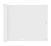 KTHLBRH Paravento per balcone, bianco, 75 x 500 cm, tessuto Oxford, per la privacy e la decorazione elegante per il vostro balcone