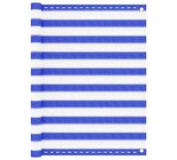 KTHLBRH Paravento per balcone, blu e bianco, 120 x 300 cm, in HDPE, per la privacy e la decorazione elegante per il vostro balcone