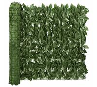 KTHLBRH Paravento per balcone con foglie verde scuro, 300 x 75 cm, per la privacy e la decorazione elegante per il vostro balcone
