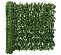 KTHLBRH Paravento per balcone con foglie verde scuro, 600 x 75 cm, per la privacy e la decorazione elegante per il vostro balcone