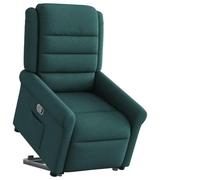 KTHLBRH Poltrona relax con aiuto per alzarsi, verde scuro, in tessuto, per sala d'attesa, ufficio, camera da letto