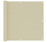 KTHLBRH Protezione frangivista per balcone, crema, 90 x 300 cm, in tessuto Oxford, per la privacy e la decorazione elegante per il vostro balcone
