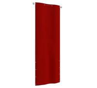 KTHLBRH Protezione frangivista per balcone, rosso, 80 x 240 cm, in tessuto Oxford, per la privacy e la decorazione elegante per il vostro balcone