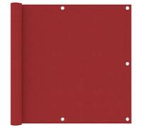 KTHLBRH Protezione frangivista per balcone, rosso, 90 x 400 cm, in tessuto Oxford, per la privacy e la decorazione elegante per il vostro balcone