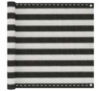 KTHLBRH Protezione per la privacy del balcone, in HDPE, 90 x 400 cm, antracite e bianco, per la privacy e la decorazione elegante per il vostro balcone