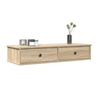 KTHLBRH Scaffale galleggiante con cassetti in legno da parete - Mobile portaoggetti multiuso per soggiorno e camera da letto, mensola decorativa con funzione