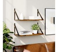 KTHLBRH Scaffale galleggiante in legno compensato con design pratico per l'organizzazione e la decorazione delle pareti, ottimizza gli spazi in casa o in ufficio