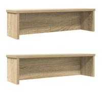 KTHLBRH Scaffali da Cucina Impilabili 2 pz Rovere Sonoma 50x15x16 cm in Truciolato Stabile per Organizzare Armadietti e Spazi con Design Salvaspazio e Facile Manutenzione Ideale