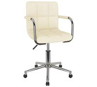 KTHLBRH Sedia da pranzo girevole a 360° con meccanismo di sollevamento a gas, imbottitura Denso e base in acciaio resistente, per cucina e sala da pranzo, design moderno e confortevole