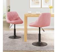 KTHLBRH Sedia da pranzo girevole a 360° con rivestimento in velluto e meccanismo di sollevamento a gas, struttura in acciaio nero, design moderno per la casa