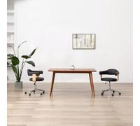 KTHLBRH Sedia da pranzo girevole a 360° con sollevamento a gas, design ergonomico e struttura in legno e acciaio, per soggiorno, ufficio o camera da letto, rivestimento in pelle