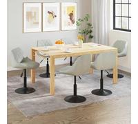 KTHLBRH Sedia da pranzo girevole a 360° con sollevamento a gas, rivestita in morbido velluto e struttura in acciaio nero, per casa moderna