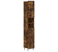 KTHLBRH Set Armadi Bagno 3 Pezzi ZWOLLE in Legno Ingegnerizzato con Ante | Design sottile, risparmio spazio, ripiano aperto, ante chiuse, superficie liscia, facile pulizia, montaggio richiesto