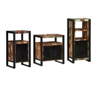 KTHLBRH Set di armadi da bagno industriali in stile urbano e telaio in ferro robusto per stoccaggio efficiente in spazi moderni e loft contemporanei