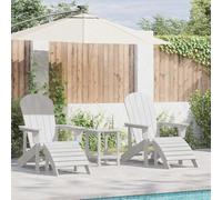 KTHLBRH Set di mobili da giardino in plastica con gambe forti e braccioli confortevoli, set resistente alle intemperie per terrazze e spazi esterni, design elegante