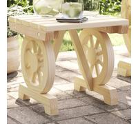 KTHLBRH Sgabello in legno massello di abete per giardino terrazza e patio, panca ottomana esterna con design ruota del carrello, sedia pieghevole resistente all'umidità per uso versatile