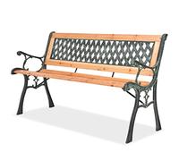 KTHLBRH 【Spedizione fulmine】 Panca da giardino per terrazze, adatta per verande, esterni, giardino, terrazza, veranda, piscina, balcone, 122 cm in legno