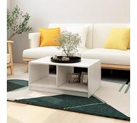 KTHLBRH Tavolino da Salotto in Legno Massello di Pino, Design Moderno e Senza Tempo, Piano Robusto per Bevande e Oggetti Decorativi, Ripiano Portaoggetti per Libri e Riviste, Colore