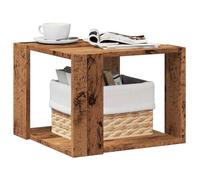 KTHLBRH Tavolino Truciolato Antico Legno 40x40x30 cm con Ampio Spazio Portaoggetti e Superficie Liscia Resistente per Soggiorno Ecco il titolo ottimizzato per Amazon in italiano (128