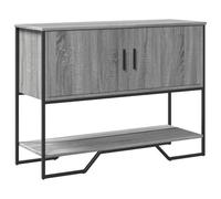 KTHLBRH Tavolo Consolle Legno di Ingegneria Grigio Sonoma Tavolo Console con Stoccaggio e Mensola Decorativo per Ingresso 100x35x74,5 cm