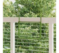 KTHLBRH Tavolo da Balcone Pieghevole Verde Acciaio 60x40x65 cm | Ripiegabile, Design a Rete, Finitura E-Coating, Per Terrazzo e Portico