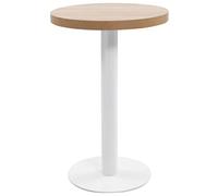 KTHLBRH Tavolo da bistrot marrone chiaro, facile da pulire, per cucina, 50 cm, MDF