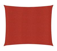 KTHLBRH Tenda da sole 160 g/m² rossa 7 x 7 m HDPE, per la privacy e la decorazione elegante per il vostro balcone