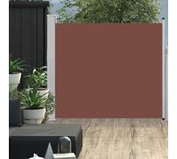 KTHLBRH Tenda da sole laterale allungabile, 100 x 300 cm, marrone, per la privacy e la decorazione elegante per il vostro balcone