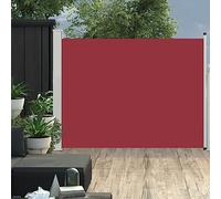 KTHLBRH Tenda da sole laterale allungabile, 140 x 500 cm, colore rosso, per la privacy e la decorazione elegante per il vostro balcone