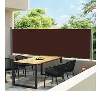 KTHLBRH Tenda da sole laterale allungabile, 140 x 600 cm, marrone, per la privacy e la decorazione elegante per il vostro balcone