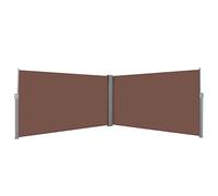 KTHLBRH Tenda da sole laterale allungabile, 160 x 600 cm, marrone, per la privacy e la decorazione elegante per il vostro balcone