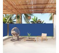 KTHLBRH Tenda da sole laterale allungabile, blu, 180 x 1000 cm, per la privacy e la decorazione elegante per il vostro balcone