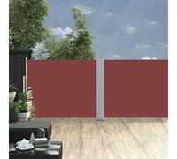 KTHLBRH Tenda da sole laterale allungabile, marrone, 140 x 1000 cm, per la privacy e la decorazione elegante per il vostro balcone